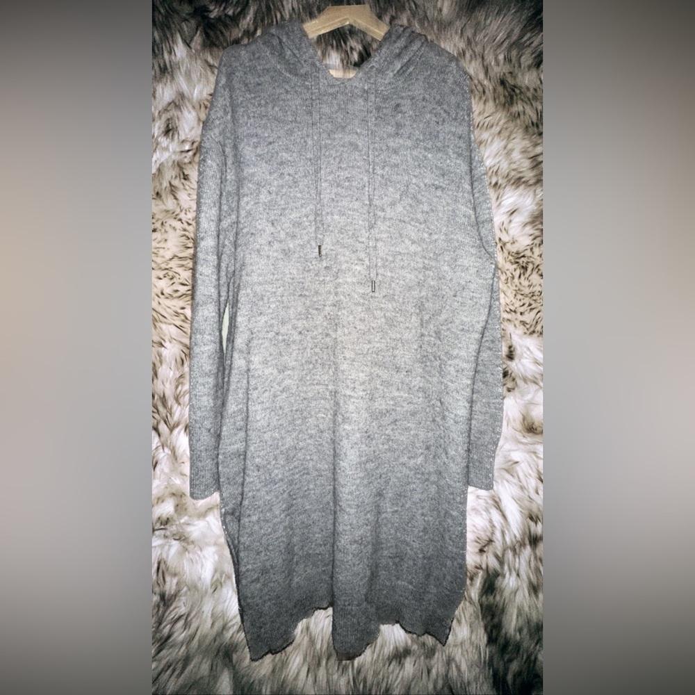 H&M Wool Blend Hoodie Dress
